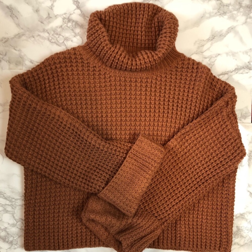 NWT Goodnight Macaroon ‘Retta’ Cognac Sweater